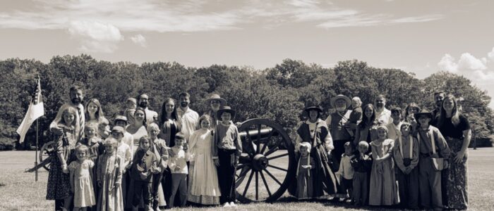 The Mooney family, including Myron and Barbara, their children and grandchildren, gathered at the 2025 Battle for Decatur. [COURTESY PHOTO]