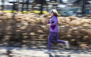 Paula Alderman trains in Delano Park.