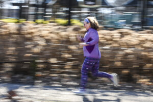 Paula Alderman trains in Delano Park.